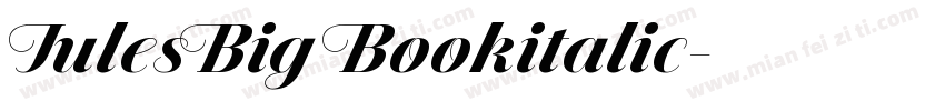 JulesBig Bookitalic字体转换